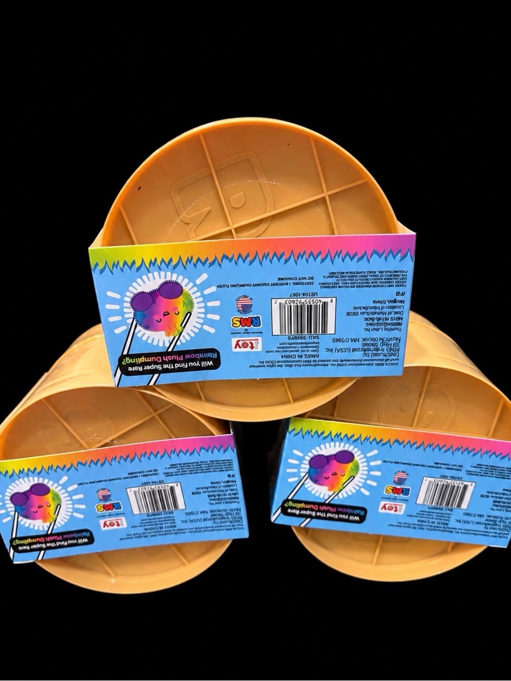 🌈🩵 *BRAND NEW* RMS MYSTERY DUMPLING PLUSH SET OF 3 🩵🌈